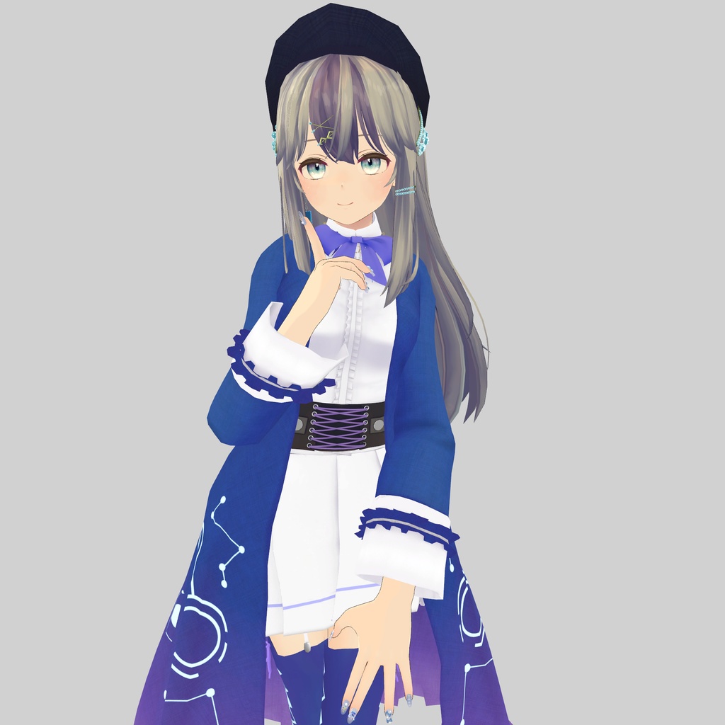 【4アバター対応】魔法使いの衣装&魔法の杖