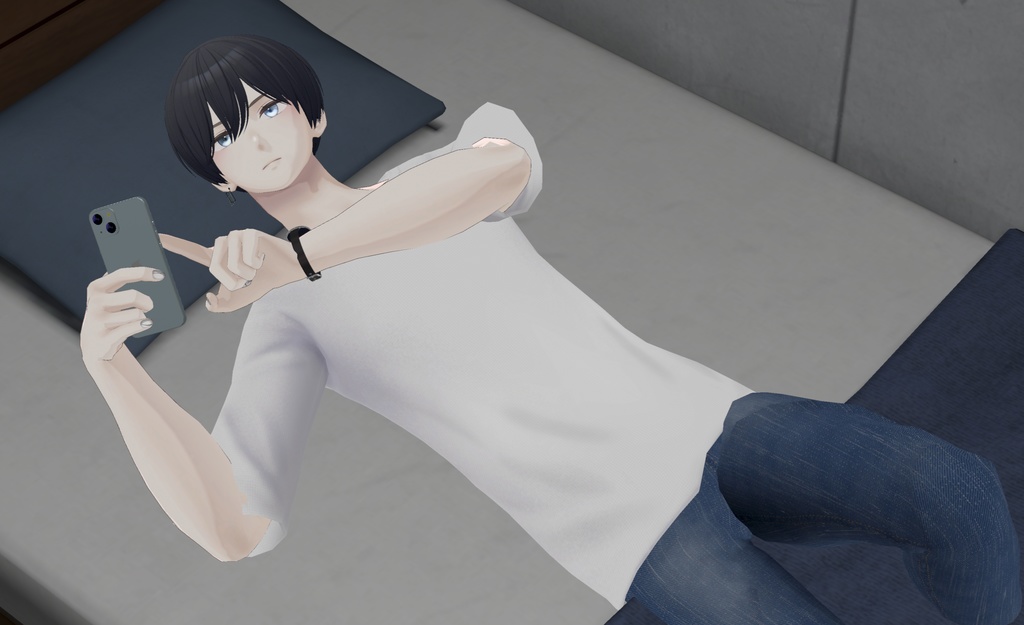 【杏里・水瀬 専用衣装】白Tシャツ&ジーパン