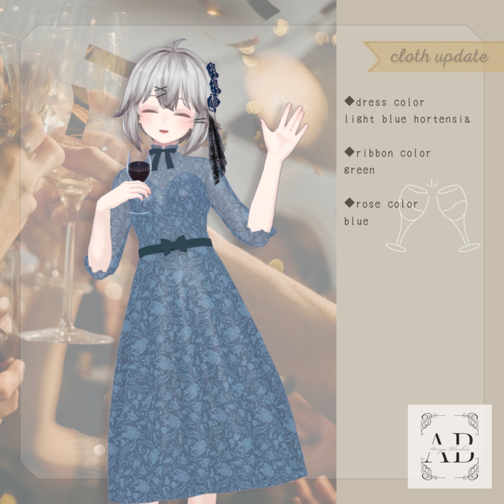 【透羽専用衣装】party ribbon dress【PB対応】