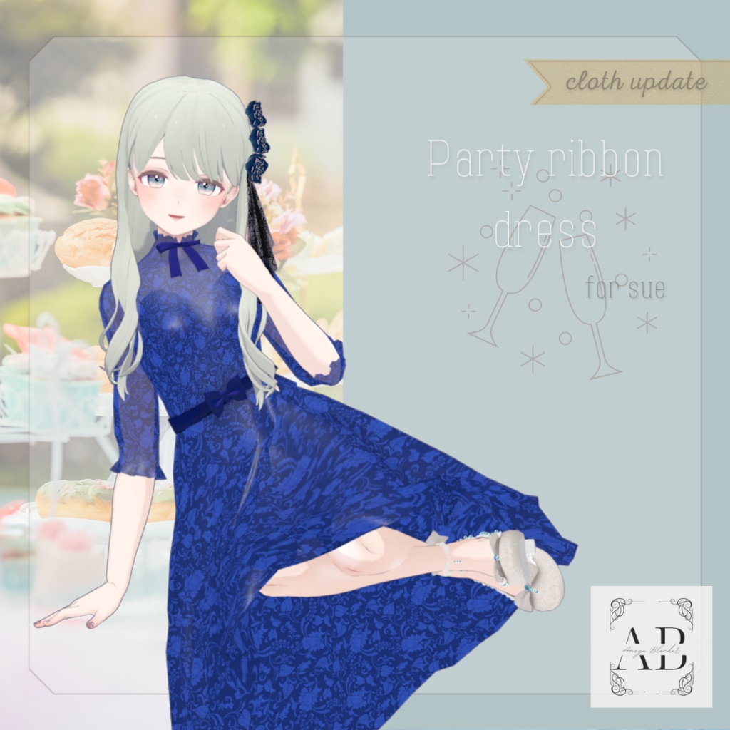 【透羽専用衣装】party ribbon dress【PB対応】