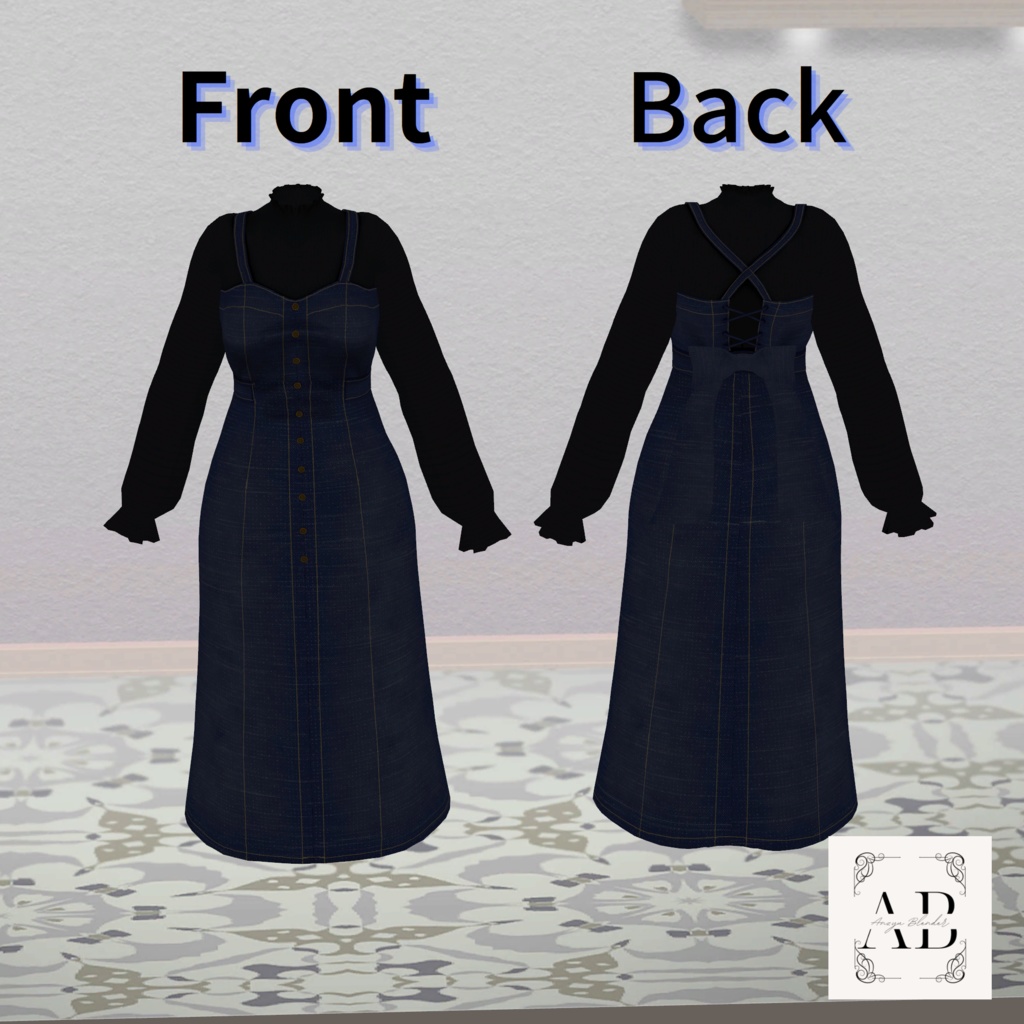 【ウルフェリア専用衣装】デニムワンピース