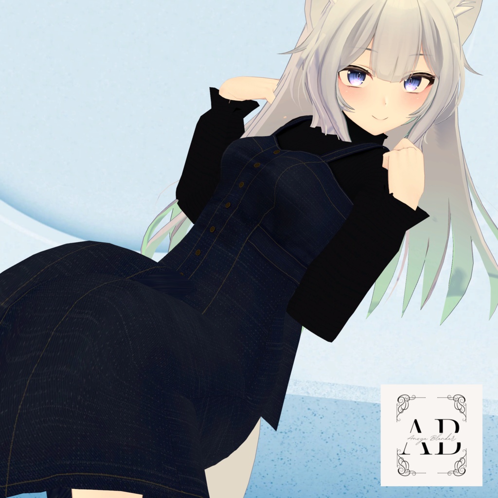 【ウルフェリア専用衣装】デニムワンピース