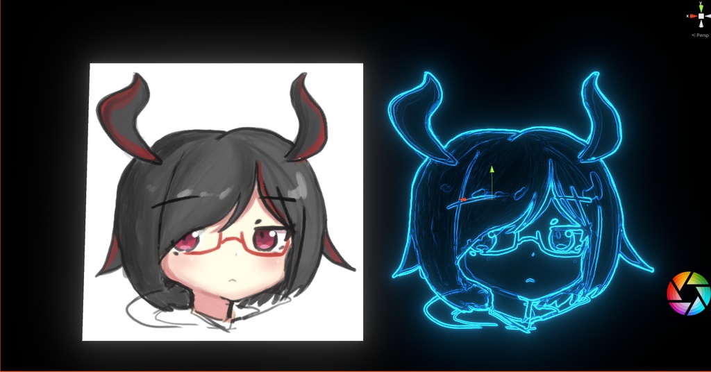 【VRChat想定】Neon Shader