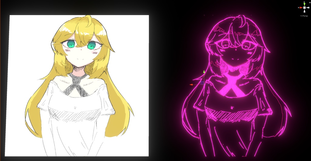 【VRChat想定】Neon Shader