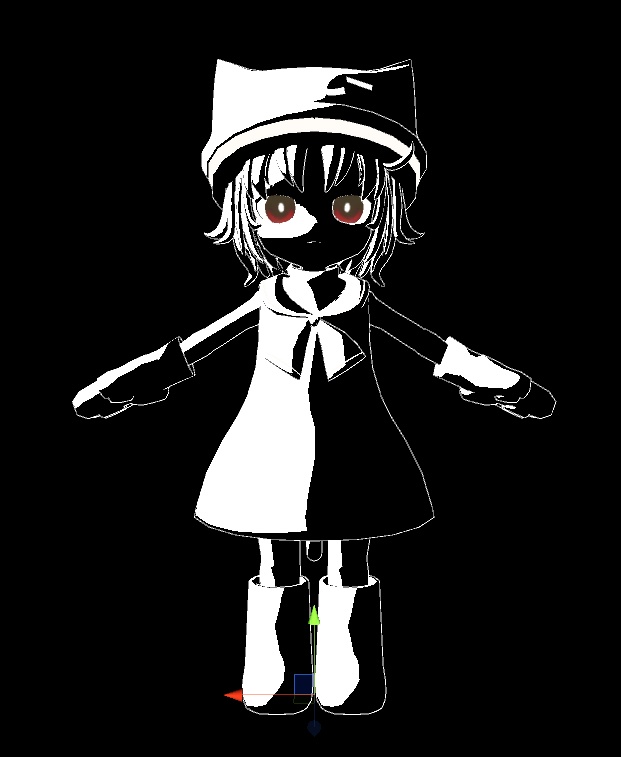 【VRChat想定】monochrome shader