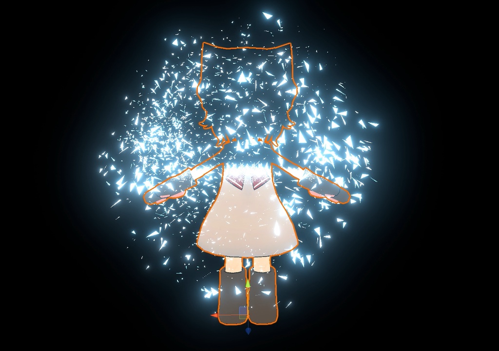 【VRChat想定】distract fade shader