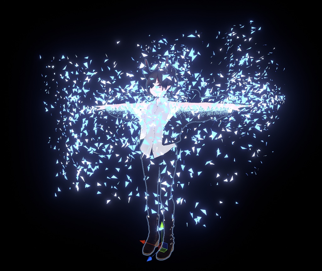 【VRChat想定】distract fade shader