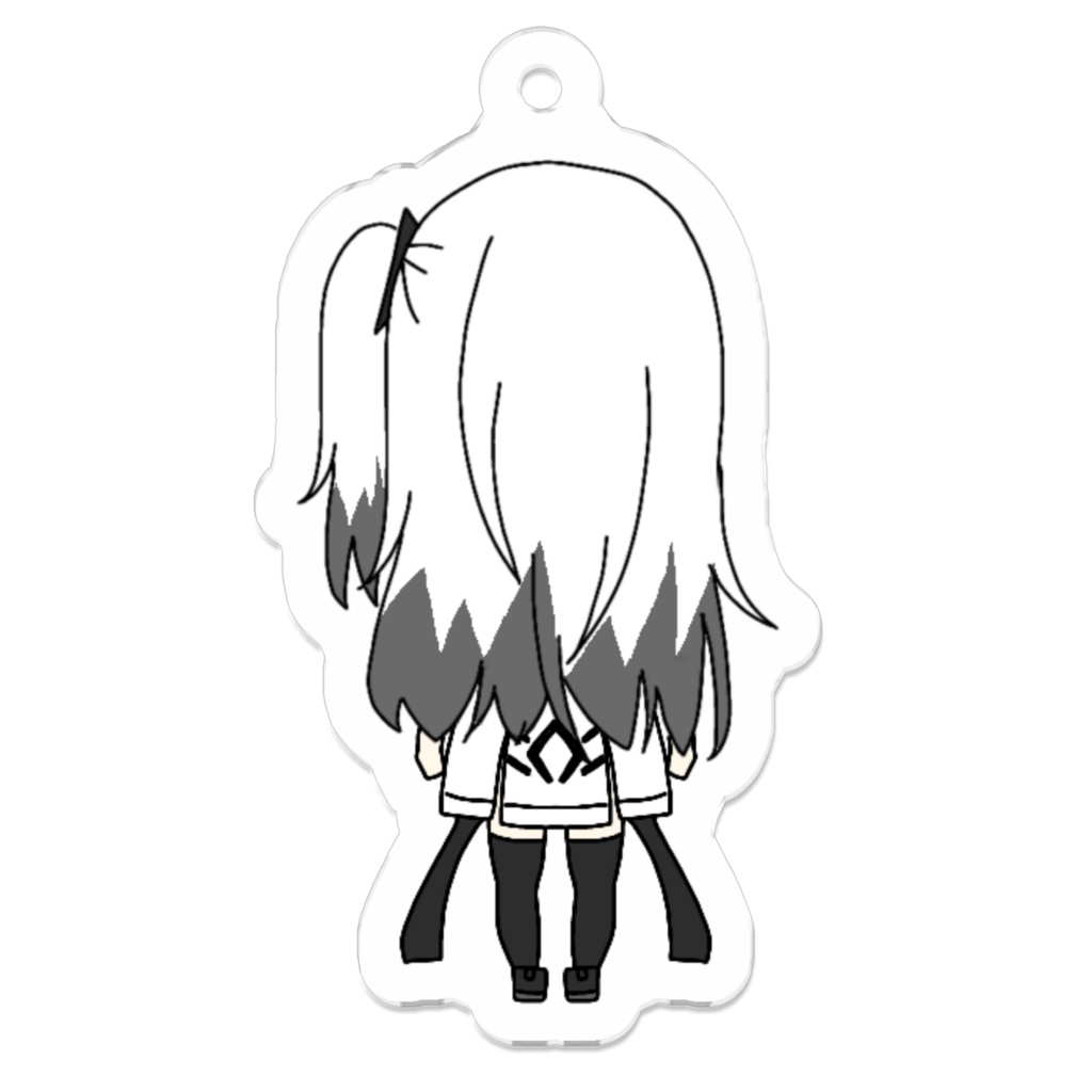 アリアル後ろ姿アクリルキーホルダー
