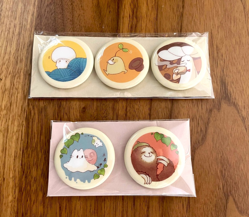 キャラクターの缶マグネット