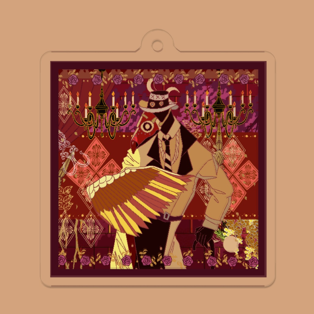 ペスト医師のアクキー(正方形)