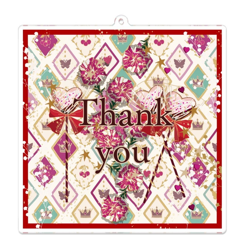 ポップチョコのアクリルキーホルダー【thank youバージョン】