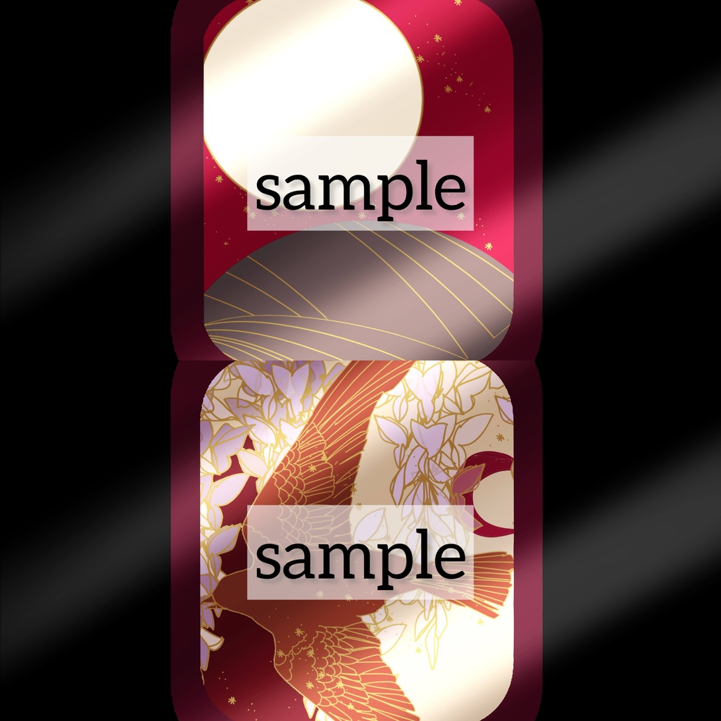 【アップルウォッチ壁紙】モダンな花札の壁紙