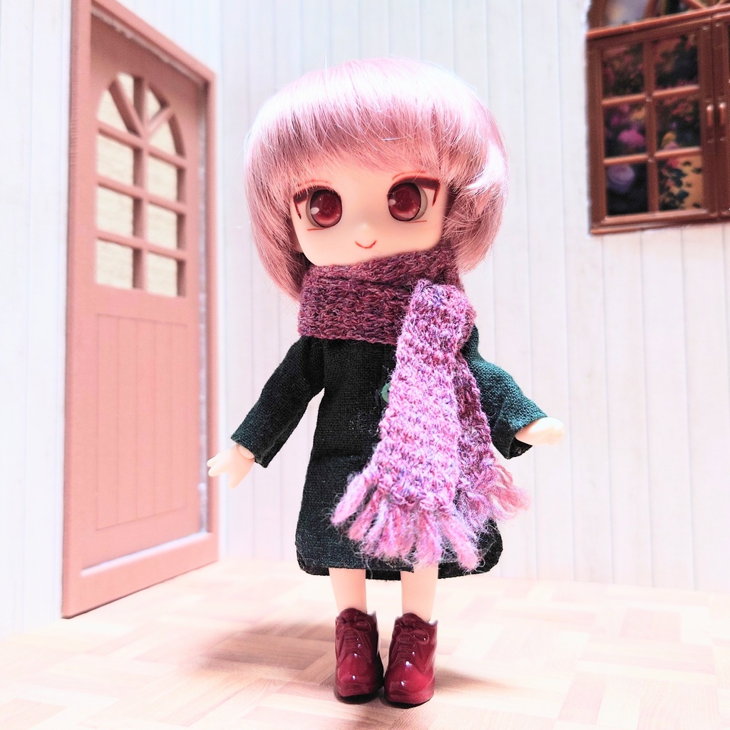 かぎ針編みマフラー