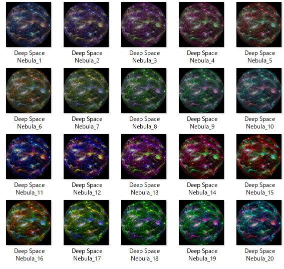 【Matcap】Deep Space Nebula - 深宇宙のテクスチャ素材【1:1】