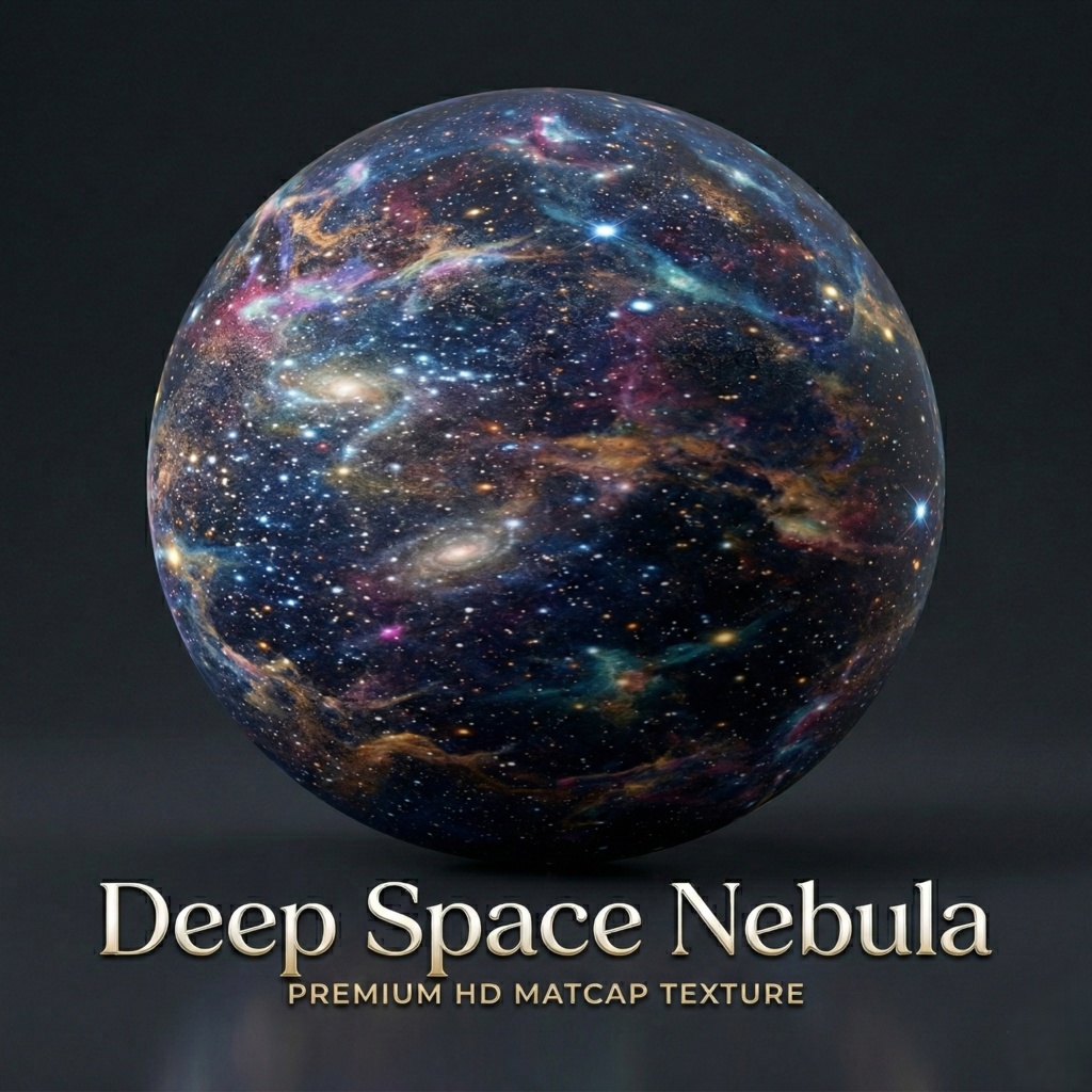【Matcap】Deep Space Nebula - 深宇宙のテクスチャ素材【1:1】