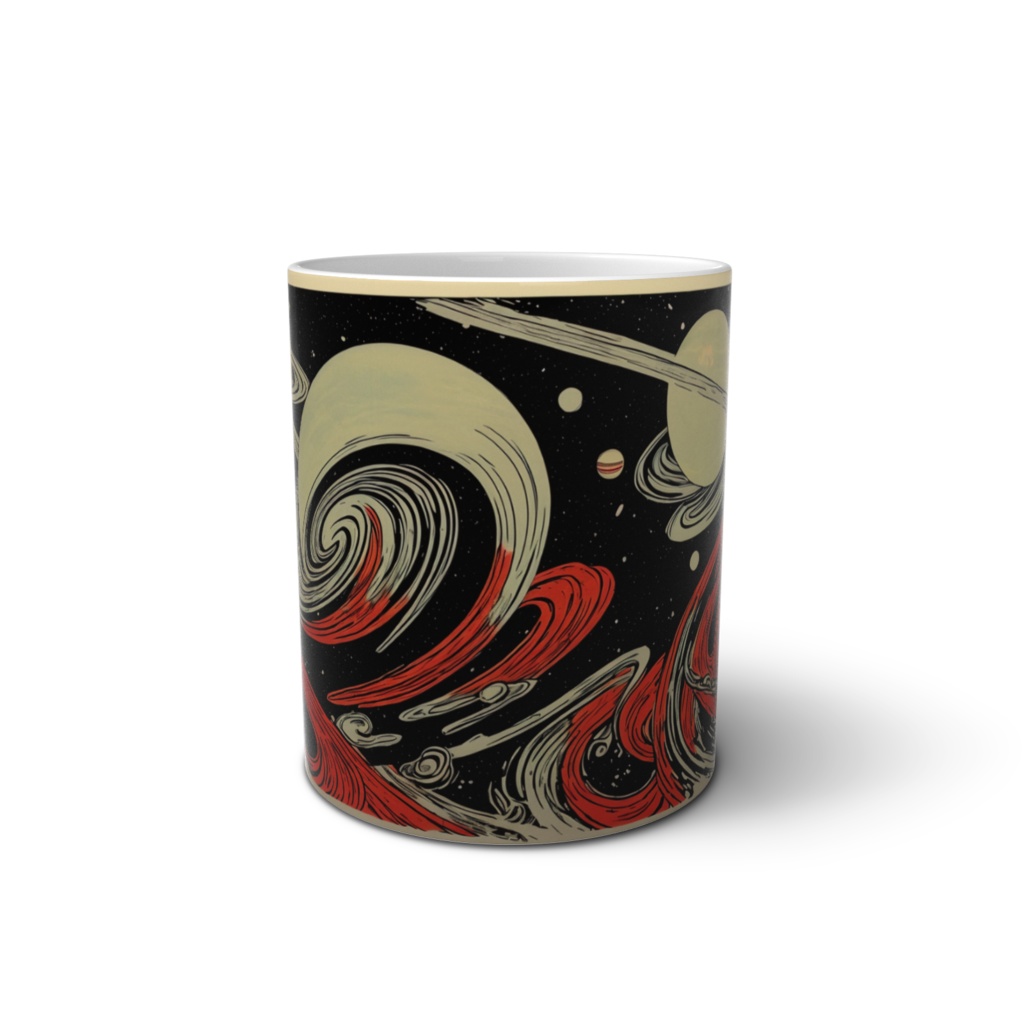 波で描くspaceデザインマグカップ