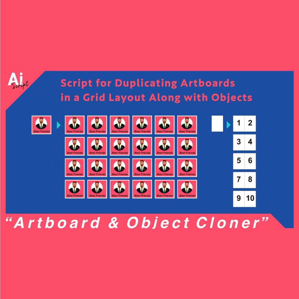 Effortlessly Duplicate Artboards in a Grid with This Handy Illustrator Script