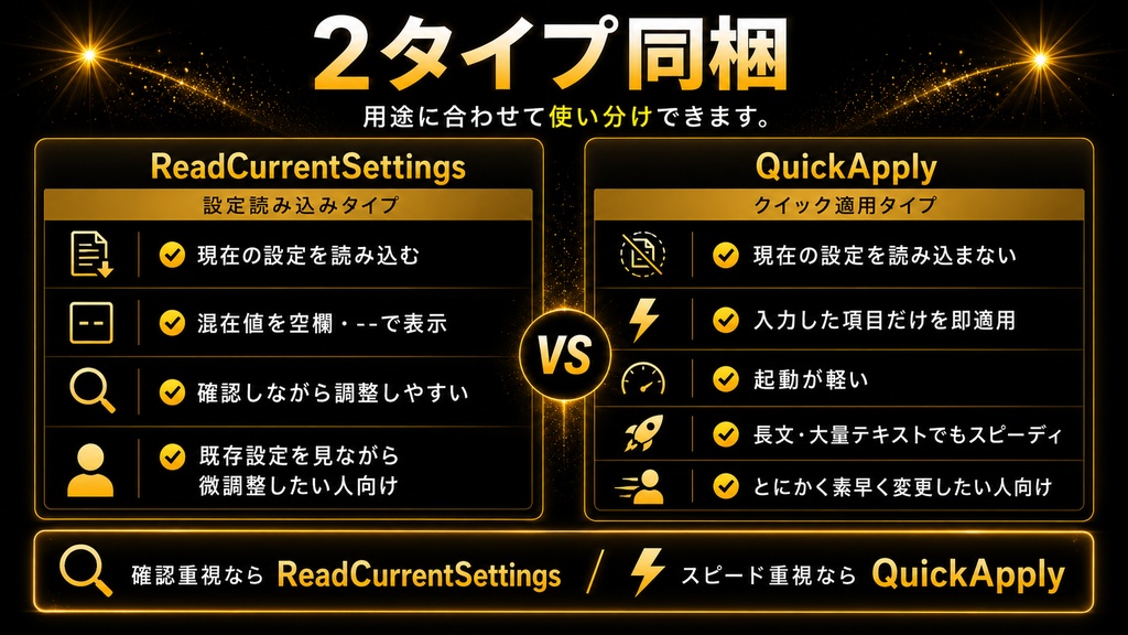 【Illustrator】文字パネル・段落パネル・OpenTypeパネルを一元管理するスクリプト「Text Control Hub」