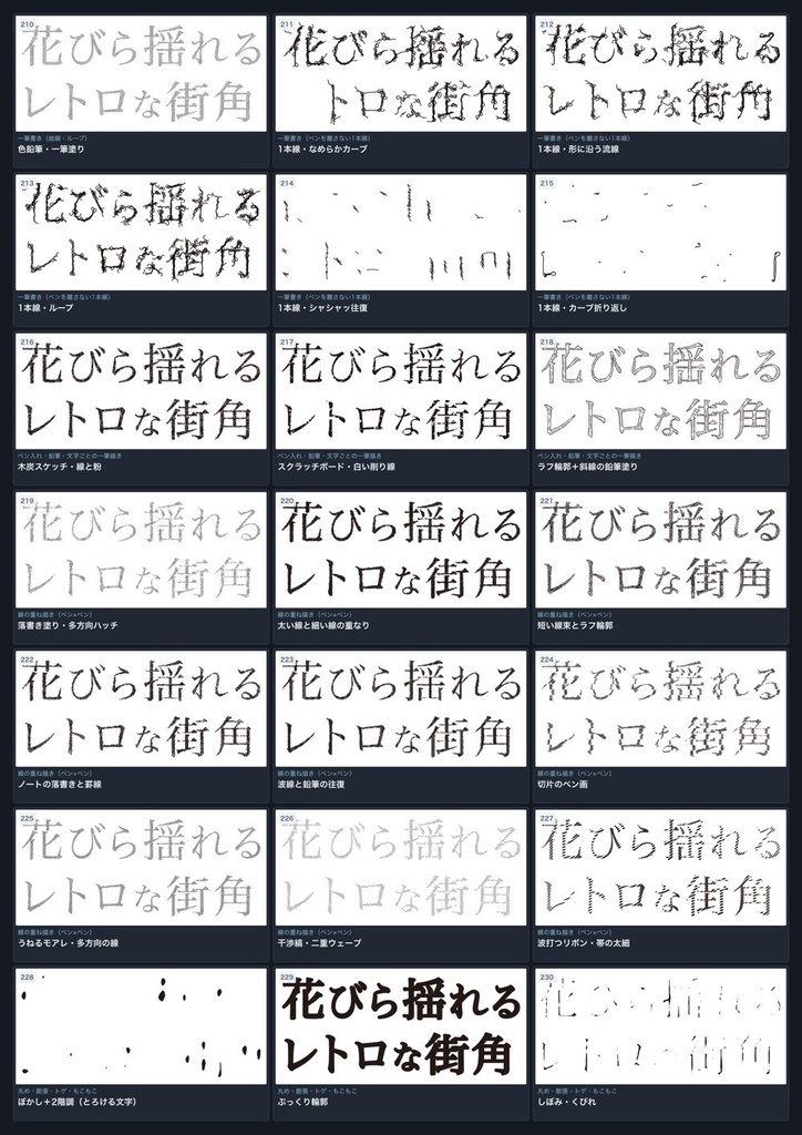 【Illustrator】Photoshop不要!かすれ・グランジ・墨だまりなど350種以上のアナログ加工フィルタで文字加工&ベクター化できるプラグイン「Text Effects Mixer」