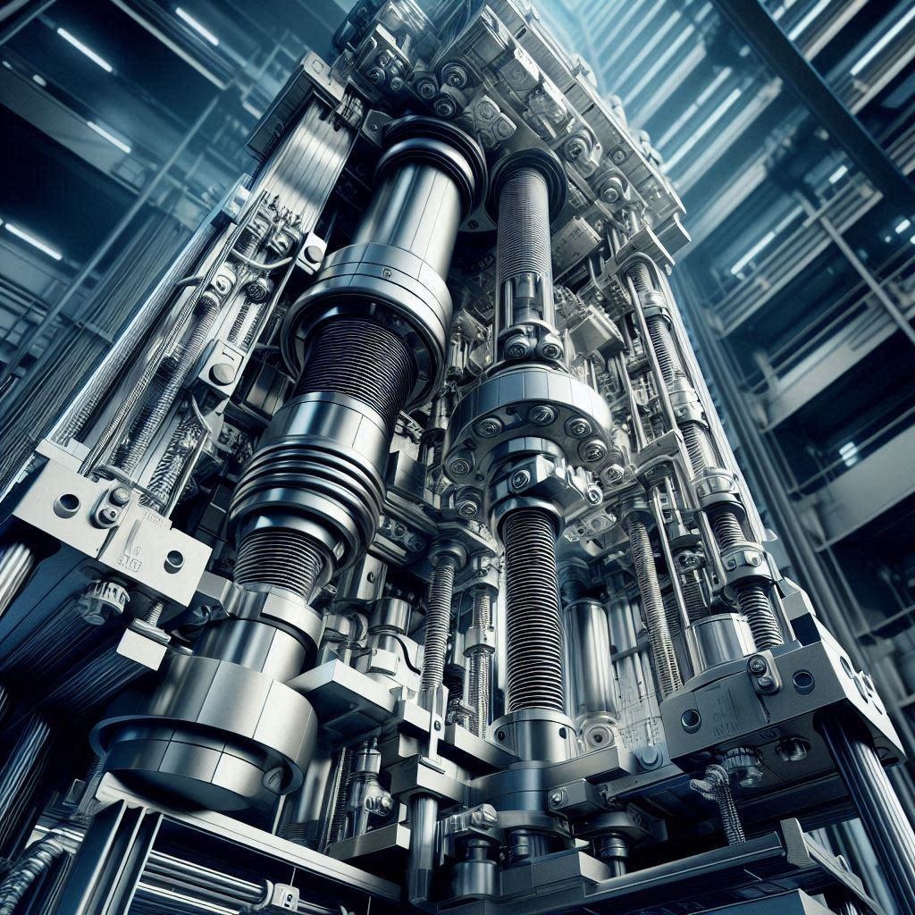 【SF背景素材】巨大構造体の心臓部 - メカニカル背景3枚セット