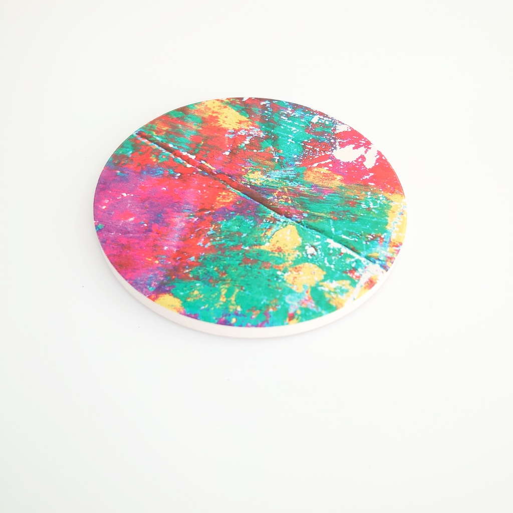 ハワイアン 白雲石吸水コースター お家時間を楽しく