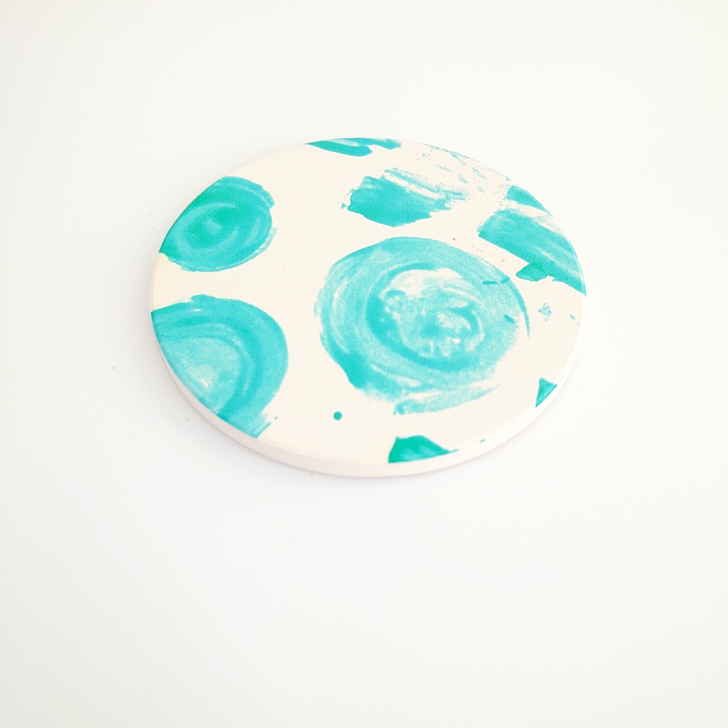 水たまり 白雲石吸水コースター お家時間を楽しく