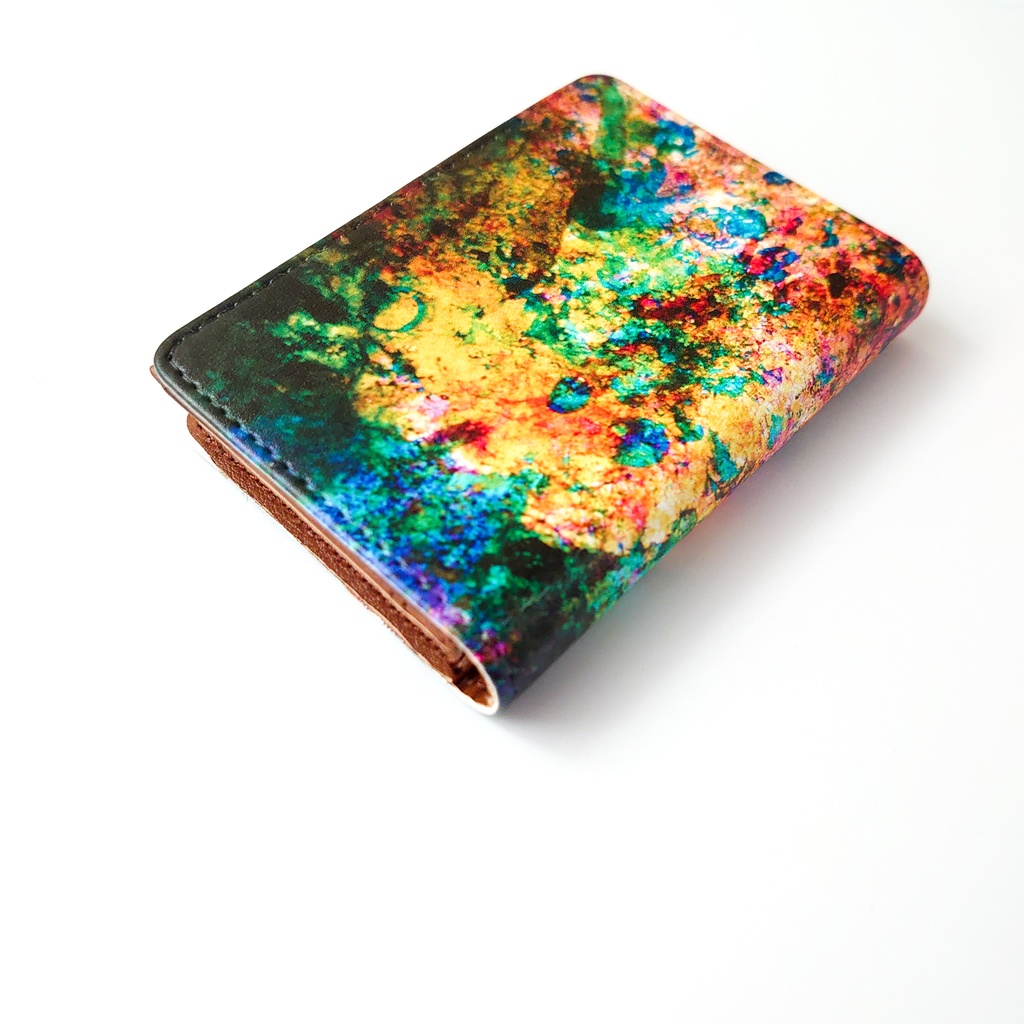 花畑 レザー製名刺入れ お出かけを楽しく