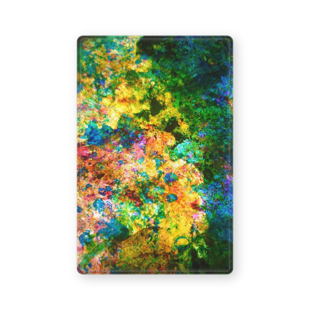 花畑 レザー製名刺入れ お出かけを楽しく