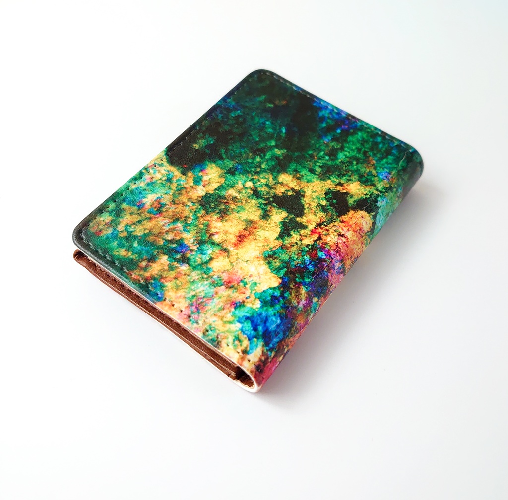 花畑 レザー製名刺入れ お出かけを楽しく