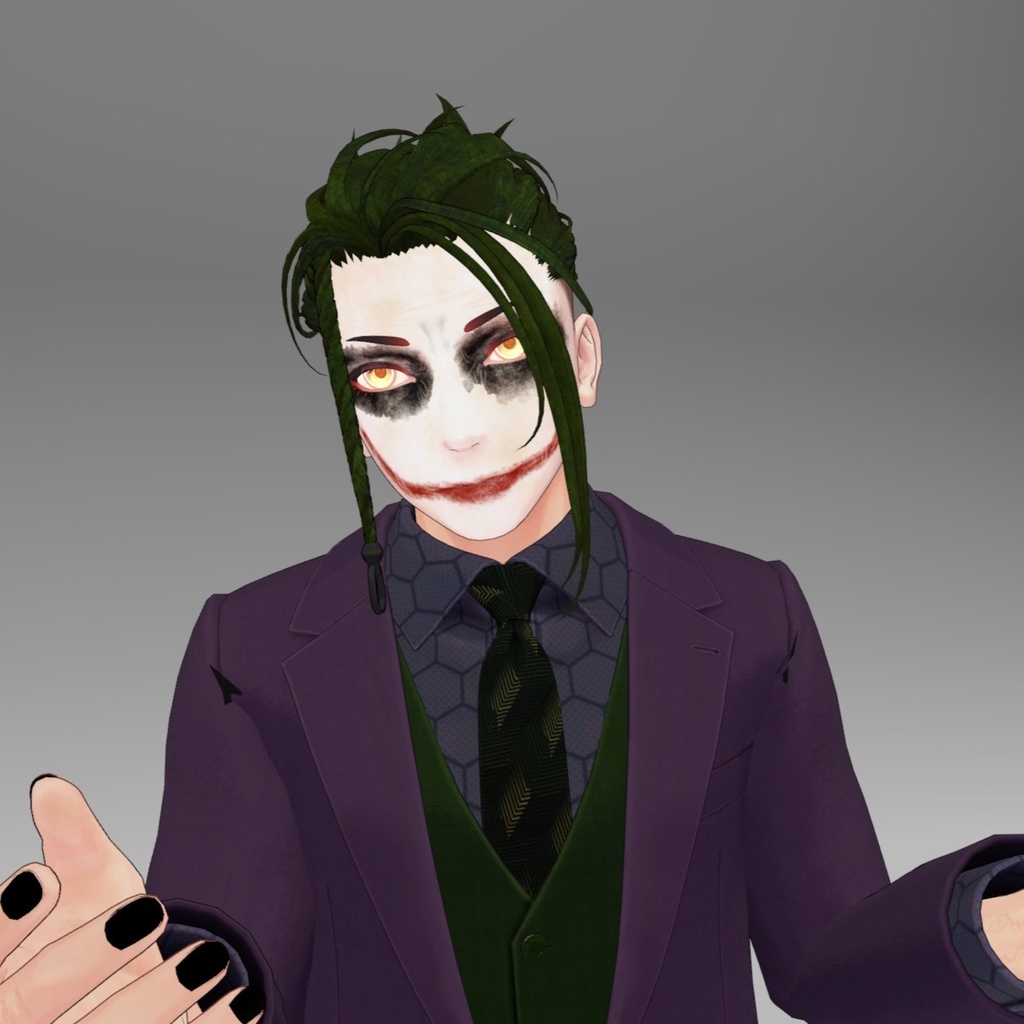 【Free】Techie/テッキー&ビジネススーツ(ドレスシャツ&ネクタイ)専用 ジョーカー風メイクテクスチャ