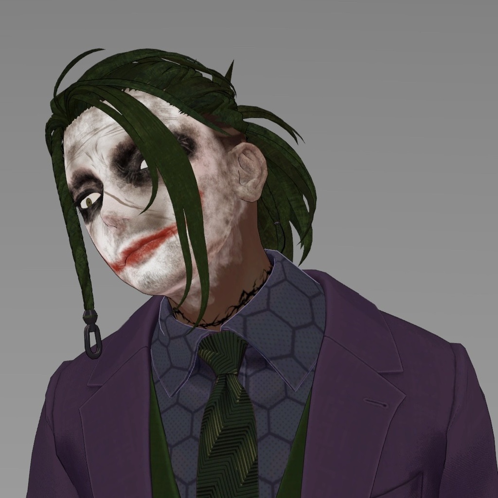 【Free】Techie/テッキー&ビジネススーツ(ドレスシャツ&ネクタイ)専用 ジョーカー風メイクテクスチャ