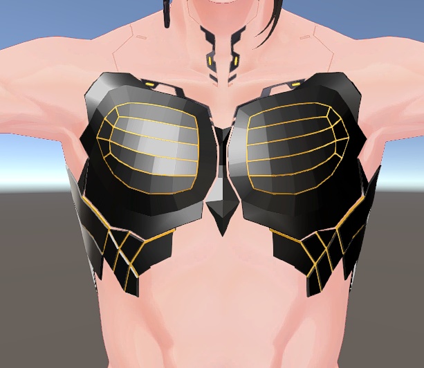 【無料】サイバー胸部アーマー【Techie/テッキー対応】