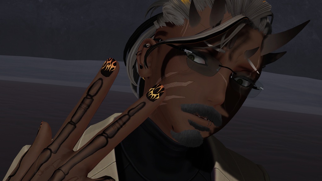 【Techie対応】立体髭