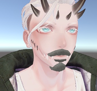 【Techie対応】立体髭