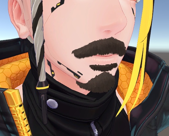 【Techie対応】立体髭