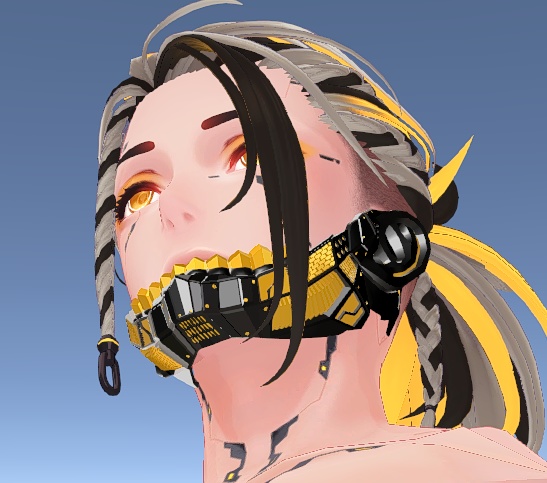 【Techie対応】サイバー感あるメカ顎パーツ【珍飯亭アバター準対応】