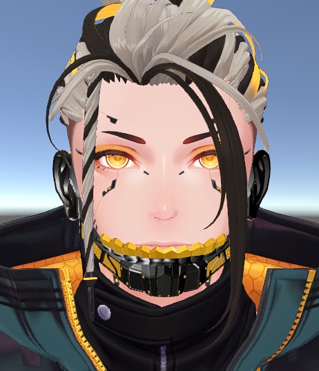 【Techie対応】サイバー感あるメカ顎パーツ【珍飯亭アバター準対応】