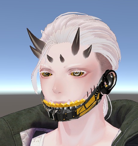 【Techie対応】サイバー感あるメカ顎パーツ【珍飯亭アバター準対応】