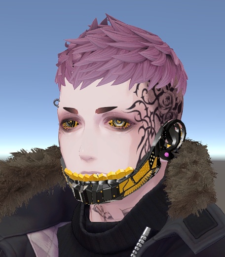 【Techie対応】サイバー感あるメカ顎パーツ【珍飯亭アバター準対応】