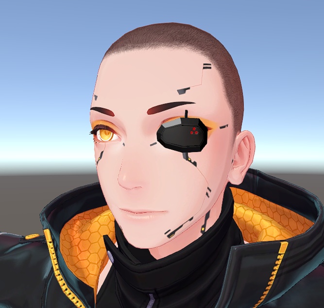 【Techie対応】シンプル眼帯【その他珍飯亭アバターほぼ対応】