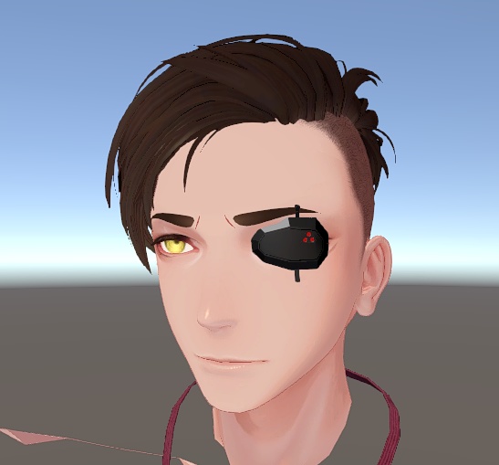 【Techie対応】シンプル眼帯【その他珍飯亭アバターほぼ対応】