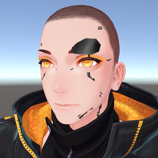 【Techie対応】シンプル眼帯【その他珍飯亭アバターほぼ対応】