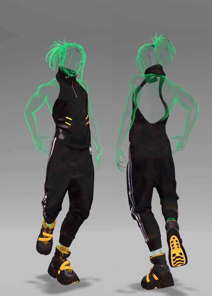 珍飯亭アバターデフォルト服用(ロマド/テッキー/ゼヴ) 汚しテクスチャ  .Clip .PNG