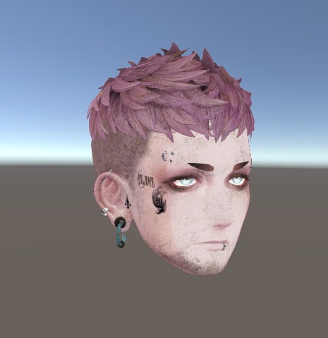 珍飯亭アバターデフォルト服用(ロマド/テッキー/ゼヴ) 汚しテクスチャ  .Clip .PNG