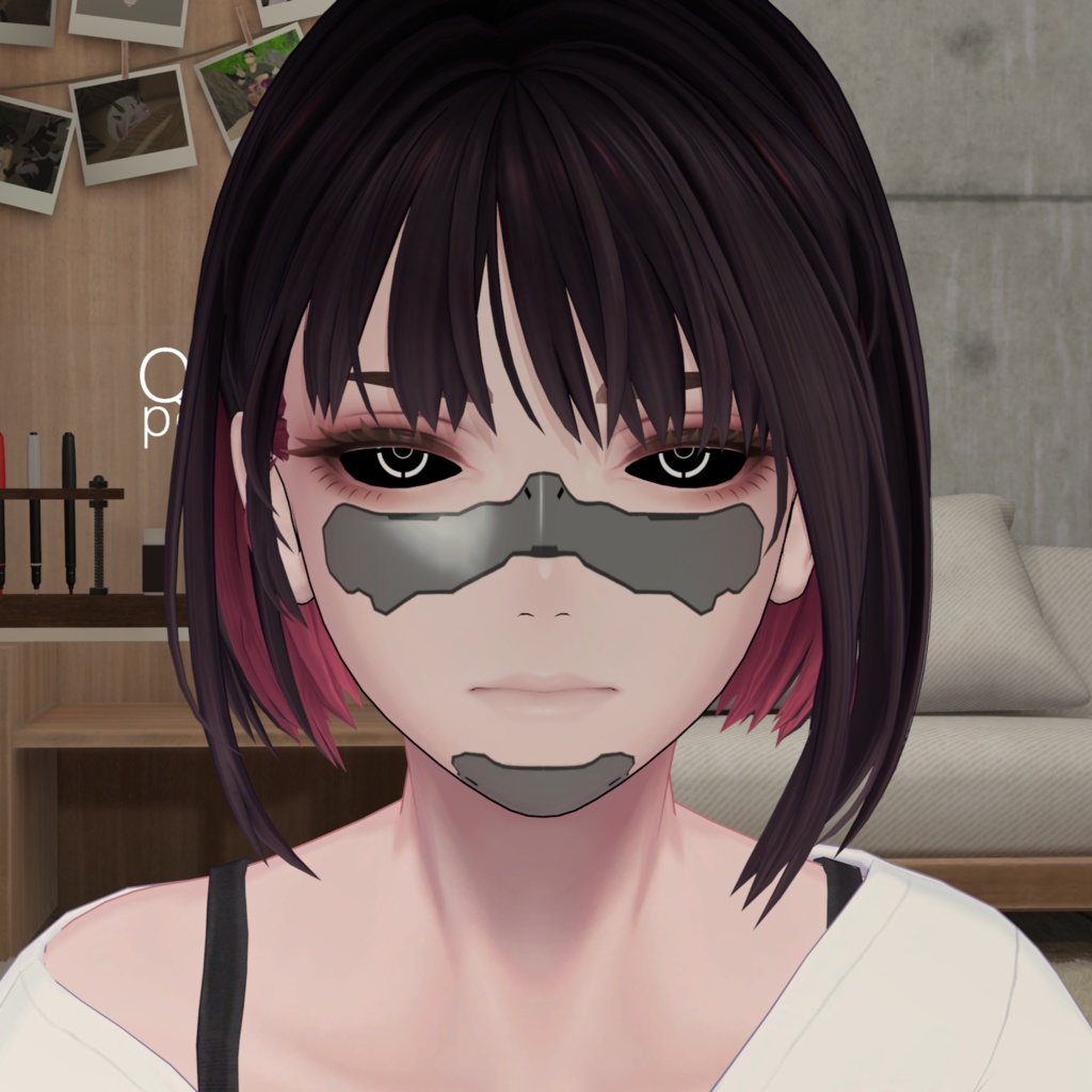 【珍飯亭アバター共通+深澄対応】サイバーアイテクスチャ B