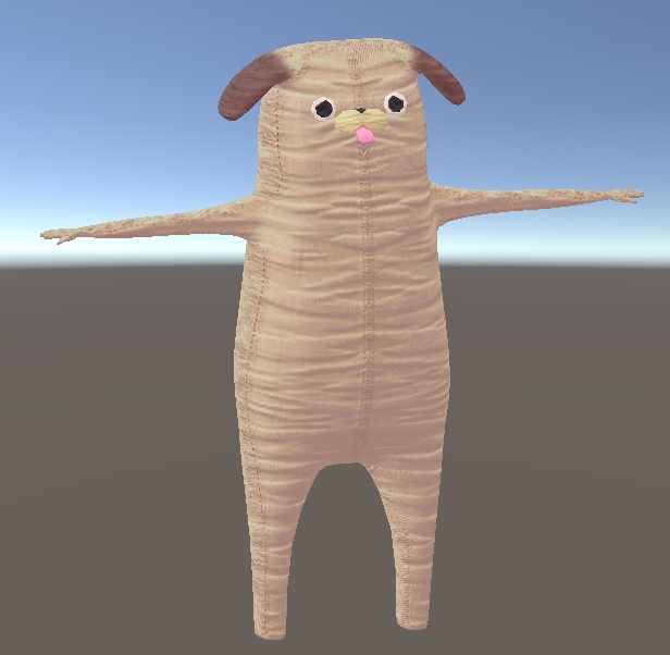 【胴長パグ対応】ぬい化ノーマルマップテクスチャ+ボタン目 #パグ3D