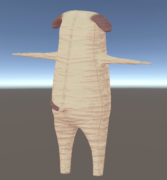 【胴長パグ対応】ぬい化ノーマルマップテクスチャ+ボタン目 #パグ3D