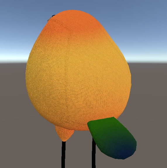 【珍飯亭 Bird/鳥 対応】ぬい化テクスチャ+ボタン目