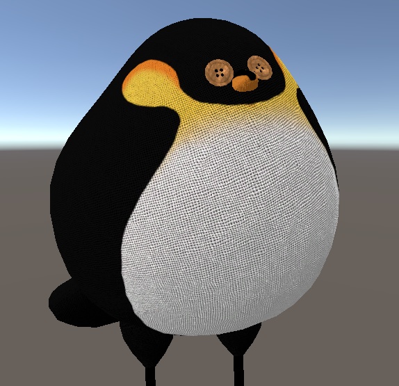 【珍飯亭 Bird/鳥 対応】ぬい化テクスチャ+ボタン目