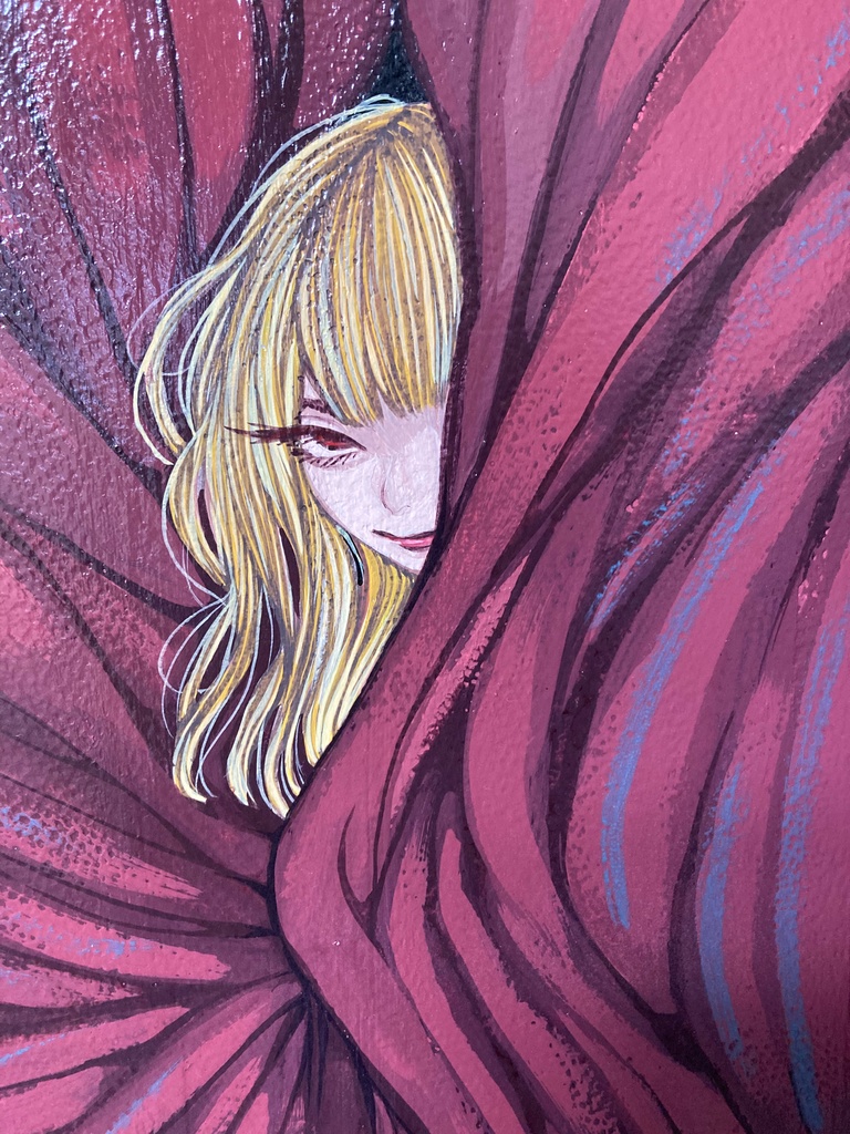 ( 原画作品 )朱唇皓歯